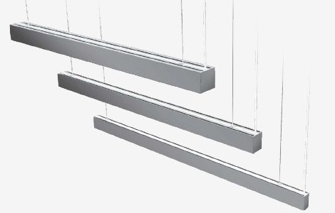 Chain GLLS-L 3360 / 5470 / 7977 Suspended LED Linear Light (3CCT & Emergency Backup)